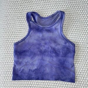 🍋 lululemon Ebb to Street Purple Tie Dye Tank